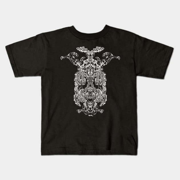 Rorschach psychedelic fantasy Kids T-Shirt by MetaRagz